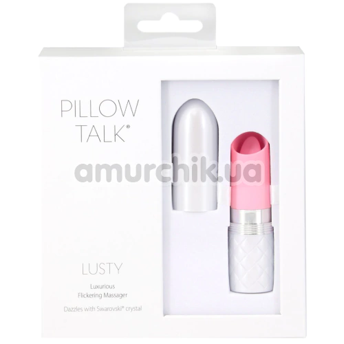 Кліторальний вібратор Pillow Talk Lusty Luxurious Flickering Massager, рожевий