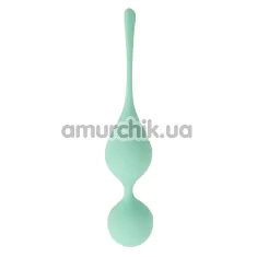 Вагінальні кульки Sweet Em Velvet Lure Bloom Duo, бірюзові - Фото №1