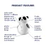 Симулятор орального секса для женщин с вибрацией Satisfyer Pocket Panda, черно-белый - Фото №8
