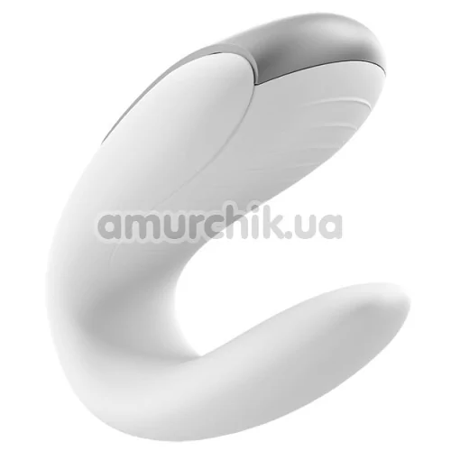 Вибратор Satisfyer Double Fun Partner Vibrator, белый