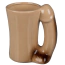 Чашка в виде пениса Ceramic Mug Penis, бежевая - Фото №1