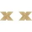 Украшения для сосков Bijoux Indiscrets Flash Glitter Pasties Cross, золотые - Фото №2