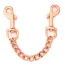 Фиксаторы для ног Liebe Seele Wine Red Leather Ankle Cuffs with Rose Gold Hardware, бордовые - Фото №9