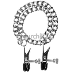 Зажимы для сосков Guilty Pleasure Flat Nipple Screw, серебряные - Фото №1