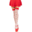 Панчохи Leg Avenue Magic Mushroom Thigh Highs, білі - Фото №3