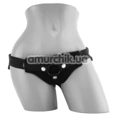Трусики для страпона Sportsheets Divine Diva Plus Size Strap-On, чёрные - Фото №1