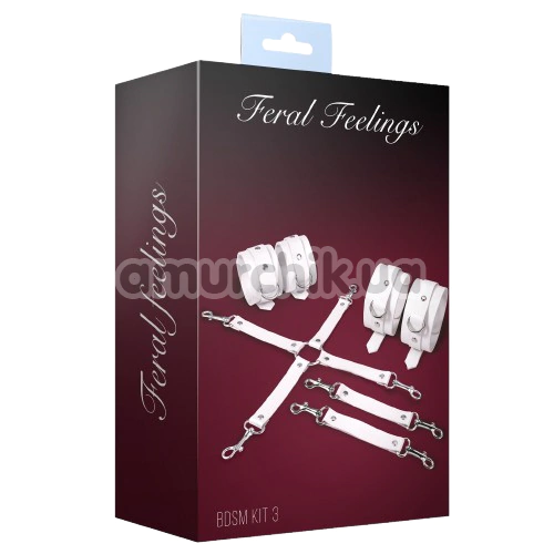 Бондажный набор Feral Feelings BDSM Kit 3, белый