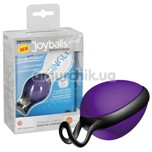 Вагінальна кулька Joyballs Secret, фіолетово-чорна
