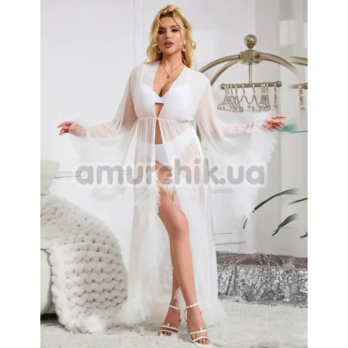 Пеньюар Star Night Sensual Ruffle Night Robe, белый