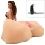 Искусственная вагина и анус с вибрацией Farrah's Full-On Vibrating Pussy & Ass, телесная - Фото №8