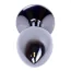 Анальна пробка з прозорим кристалом Exclusivity Jewellery Dark Silver Plug, срібна - Фото №6