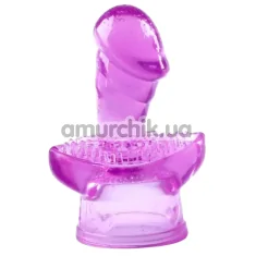 Насадка на универсальный вибромассажер Leten G Spot Vibration Massager Headgear 5, фиолетовая - Фото №1
