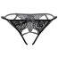 Трусики Daring Intimates Inez Strappy Crotchless Bikini, чорні - Фото №3