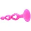 Анальная пробка Booty Call Silicone Triple Probe, розовая - Фото №4