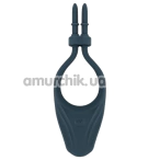 Віброкільце для члена Boners Adjustable Cock Ring, синє - Фото №1