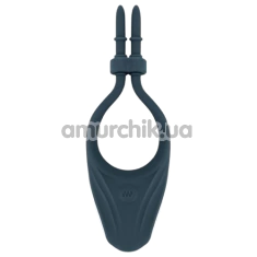 Віброкільце для члена Boners Adjustable Cock Ring, синє - Фото №1