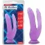 Двойной фаллоимитатор Hi-Rubber Born To Create Pleasure 8, фиолетовый - Фото №5