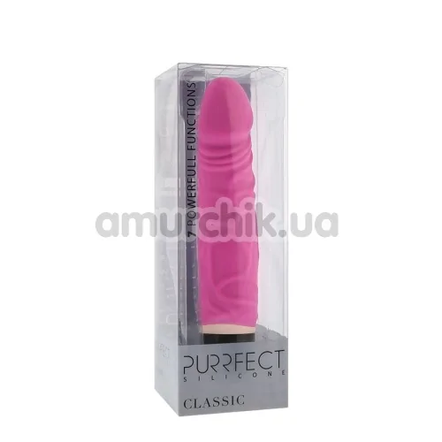 Вибратор Purrfect Silicone Classic, 16.5 см розовый
