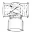 Насадка для вібромасажерів Power Head Male Masturbator Wand Massager Head, прозора - Фото №1