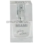 Туалетная вода с феромонами Miami Spicy Man, 30 мл для мужчин - Фото №1