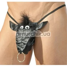 Трусы-стринги мужские Stier String, черные - Фото №1