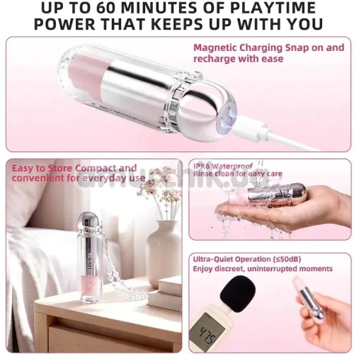 Симулятор орального сексу для жінок BeYourLover Powder Mist Lipo, рожевий