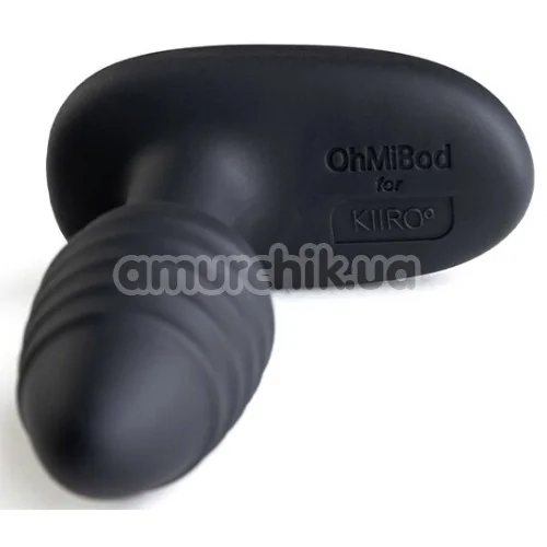 Інтерактивна анальна пробка з вібрацією OhMiBod Lumen, чорна