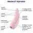 Симулятор орального секса для женщин Satisfyer Curvy 2+, розовый - Фото №10