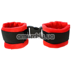 Фіксатори для ніг Art of Sex Ankle Cuffs Soft Touch, червоно-чорні - Фото №1