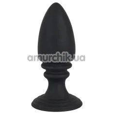 Анальна пробка Soft Touch Silicone Anal Plug, чорна - Фото №1