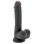 Фаллоимитатор S Pleasures Don Jon Hyper-Realistic Silicone 6.6, коричневый - Фото №1