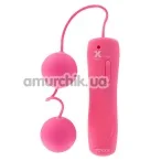 Вагинальные шарики с вибрацией Funky Duo Power Balls, розовые - Фото №1