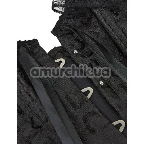 Корсет Star Night Women Lace Short Sleeve Corset, черный