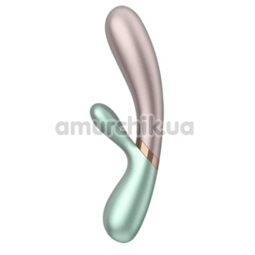 Вибратор с подогревом Satisfyer Hot Lover, розово-бирюзовый