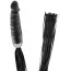Флоггер с фаллоимитатором Fetish Tentation Martinet with Dildo Handle, черный - Фото №2