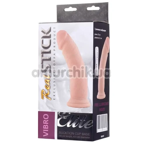 Вібратор Real Stick Elite Vibro +981037, тілесний