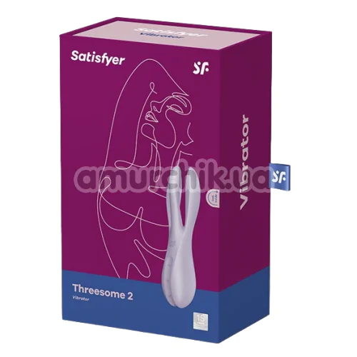Кліторальний вібратор Satisfyer Threesome 2, фіолетовий