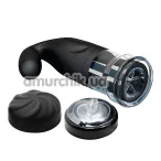 Мастурбатор с ротацией и толчками Pretty Love Breton USB, черный - Фото №1