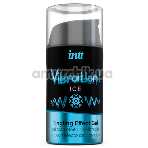Возбуждающий гель с эффектом вибрации Intt Vibration Ice Tingling Effect Gel - мята, 15 мл - Фото №1