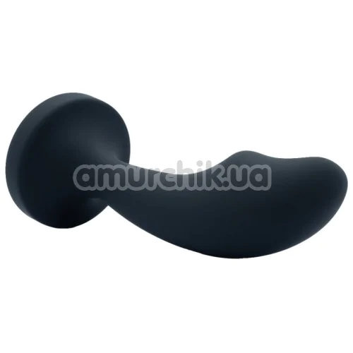 Анальная пробка с красным кристаллом Diamond Anal Trainer Large, черная