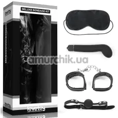 Бондажный набор с вибратором Deluxe Bondage Kit LVTOY702, черный - Фото №1