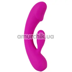 Вібратор XouXou Super Soft Silicone Rechargeable Rabbit Vibrator, рожевий - Фото №1