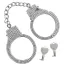 Наручники Taboom Diamond Wrist Cuffs, срібні - Фото №1