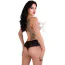 Трусики Daring Intimates Ella Crotchless Cheeky Panty, чорні - Фото №5