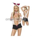 Костюм кролика Roxana Bunny Set: ушки + воротничок + манжеты + шорты с подтяжками - Фото №1
