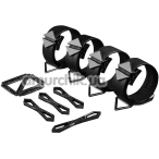 Фиксаторы для рук и ног Lockink Hogtie Set, черные - Фото №1