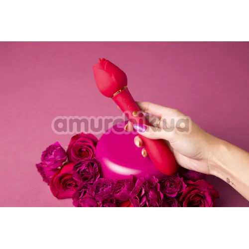 Вібратор для клітора і точки G Secret Kisses Lingo Rosegasm, червоний