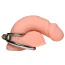 Эрекционное кольцо Master Series Locked Cock Locking Cock & Ball Ring, серебряное - Фото №6