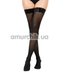 Чулки Art of Sex Rose Velvet, черные - Фото №1