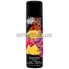 Массажно-оральный лубрикант с согревающим эффектом Wet Fun Flavors 4-in-1 Passion Punch, 89 мл - Фото №1